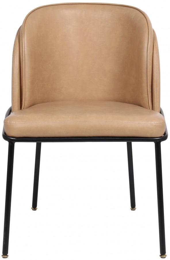 Meridian Furniture - Jagger Faux Leather Dining Chair In Tan (Set Of 2) - 883Tan-C - ATL FURNITURE