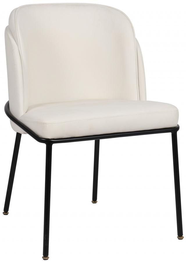 Meridian Furniture - Jagger Faux Leather Dining Chair In White (Set Of 2) - 883White-C - ATL FURNITURE