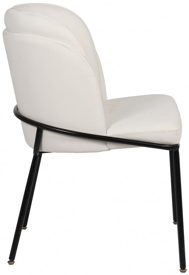 Meridian Furniture - Jagger Faux Leather Dining Chair In White (Set Of 2) - 883White-C - ATL FURNITURE