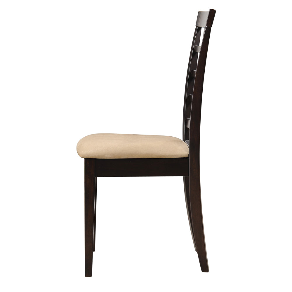 Kelso Lattice Back Dining Side Chair Cappuccino (Set of 2)