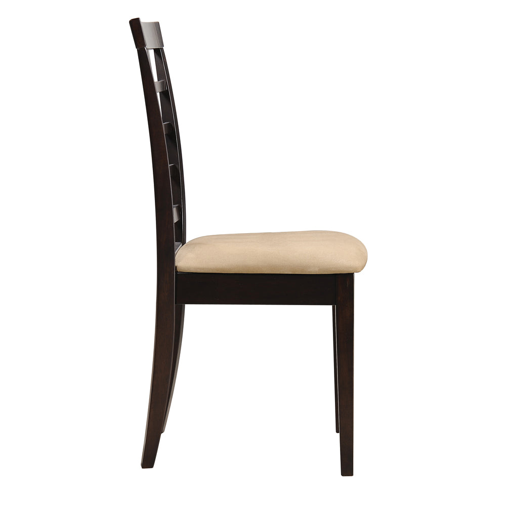 Kelso Lattice Back Dining Side Chair Cappuccino (Set of 2)
