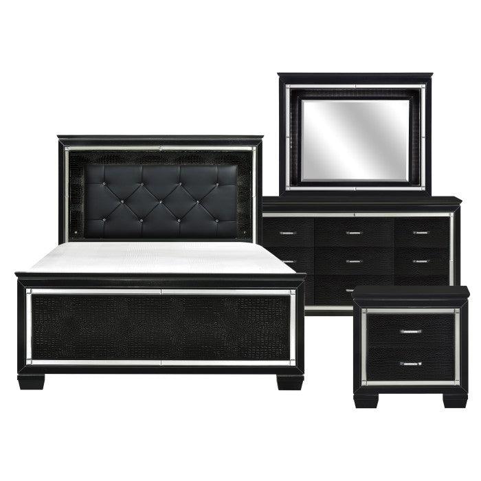 Homelegance - Allura 4 Piece Queen Bedroom Set - 1916Bk-1-4 - ATL FURNITURE