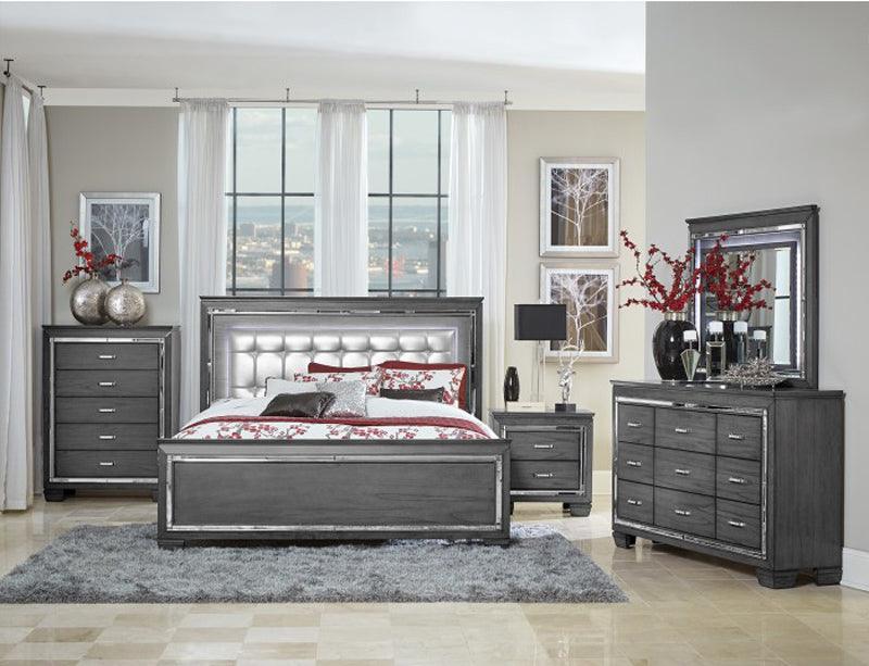 Homelegance - Allura Queen Bed In Grey - 1916Gy-1 - ATL FURNITURE