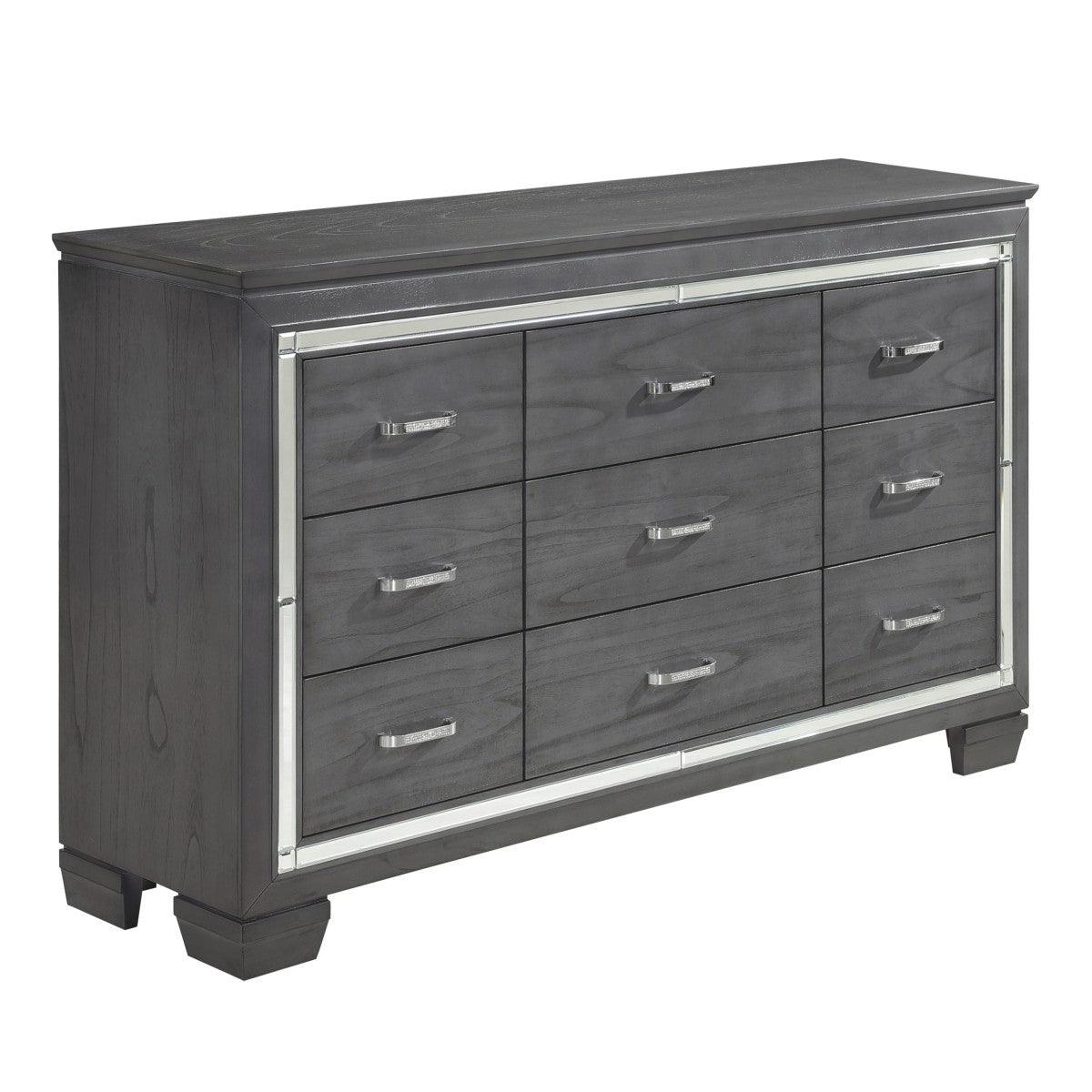Homelegance - Allura Dresser In Grey - 1916Gy-5 - ATL FURNITURE