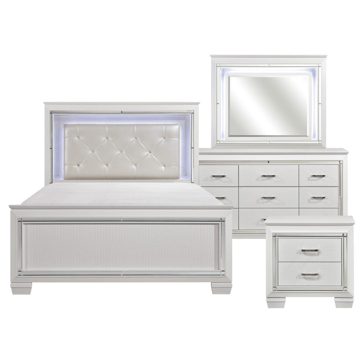 Homelegance - Allura Queen Bed In White - 1916W-1 - ATL FURNITURE