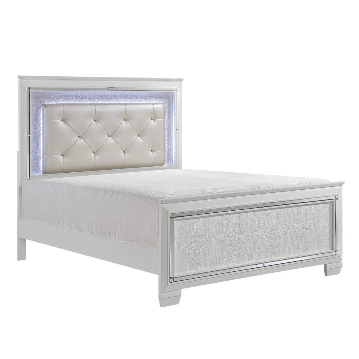 Homelegance - Allura 4 Piece Queen Bedroom Set In White -1916W-1-4 - ATL FURNITURE