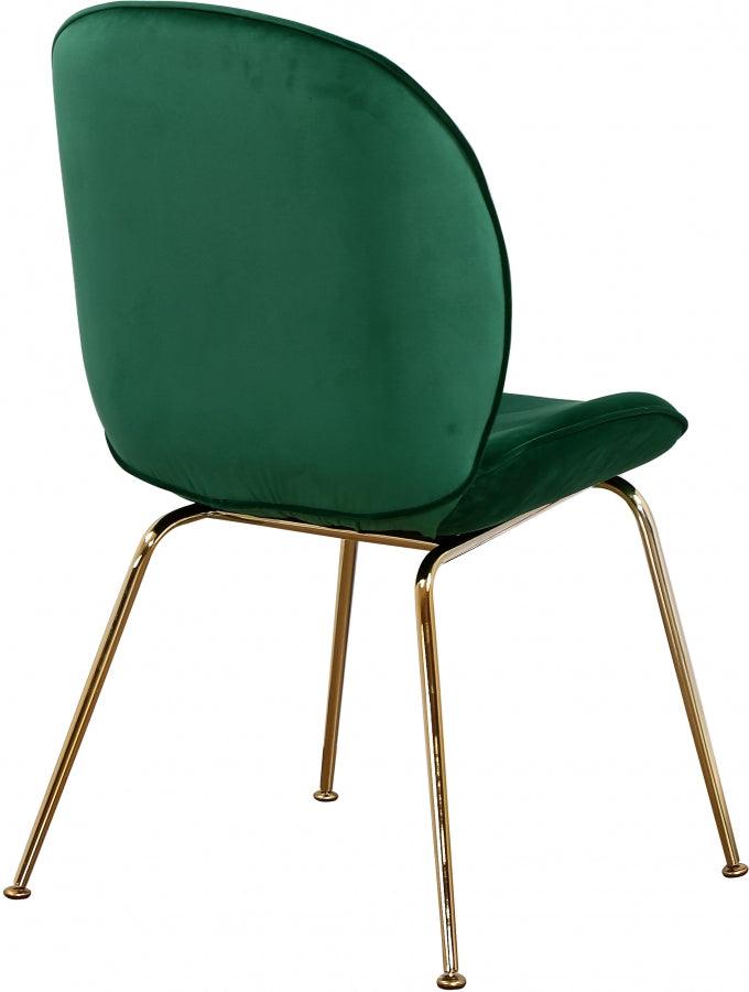 Meridian Furniture - Paris Velvet Dining Chair Set Of 2 In Green - 785Green-C - ATL FURNITURE