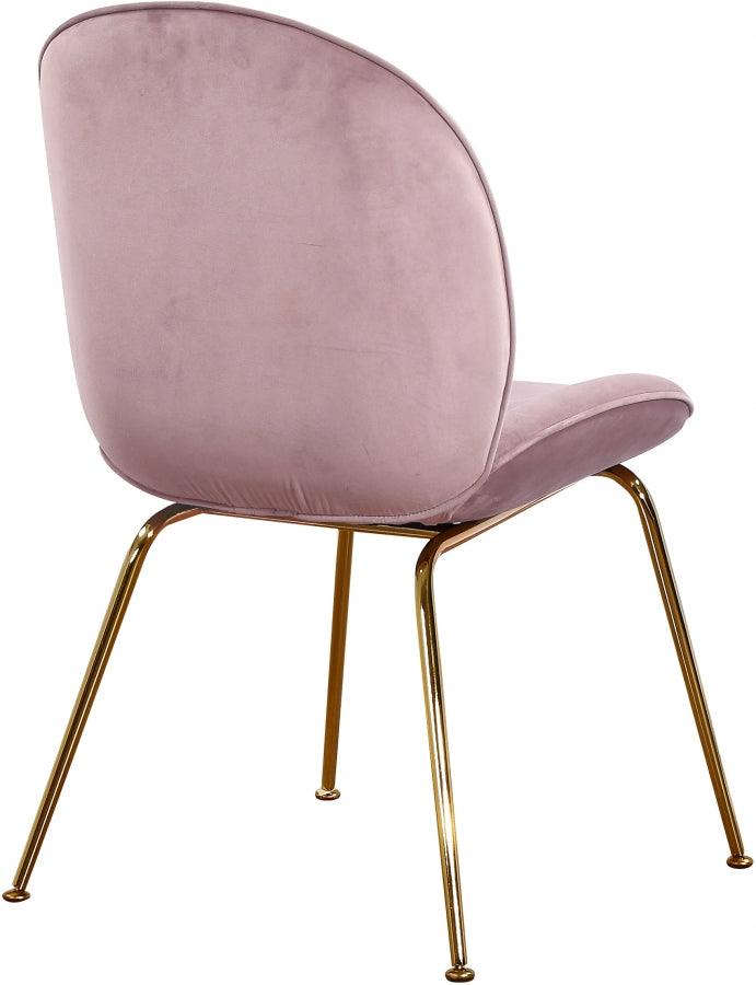 Meridian Furniture - Paris Velvet Dining Chair Set Of 2 In Pink - 785Pink-C - ATL FURNITURE