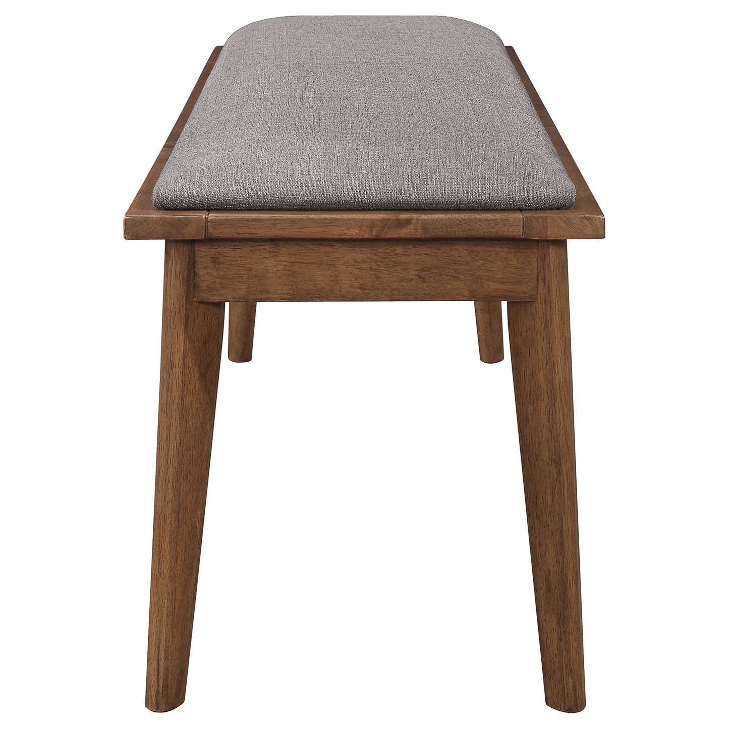 Everett Faux Marble Top Dining Table Natural Walnut and White