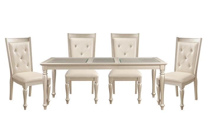 Homelegance - Celandine Pearl 5 Piece Dining Table Set - 1928-78-5 - ATL FURNITURE