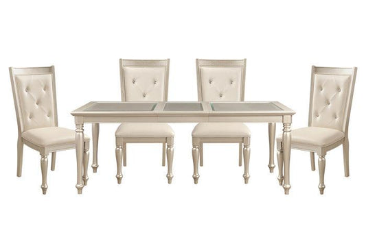 Homelegance - Celandine Pearl 5 Piece Dining Table Set - 1928-78-5 - ATL FURNITURE