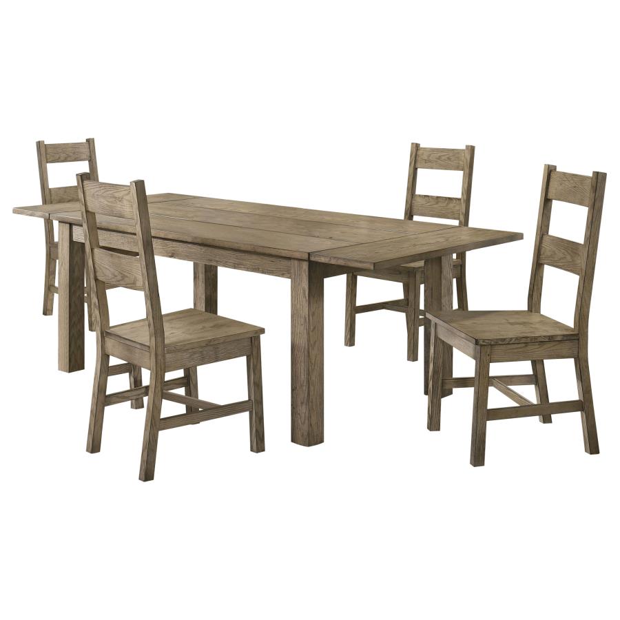 Cardova 5-Piece Extension Table Dining Set Vineyard Oak