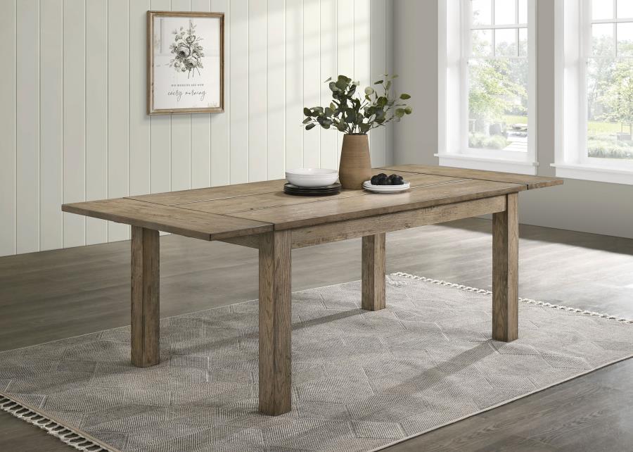 Cardova 87-Inch Solid Wood Extension Dining Table Vineyard Oak