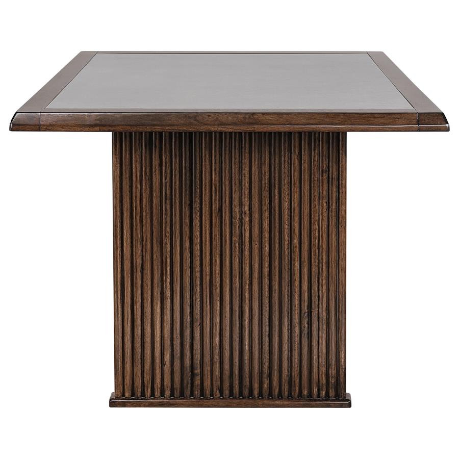 Sherwood 7-Piece Rectangular Dining Table Set Brown