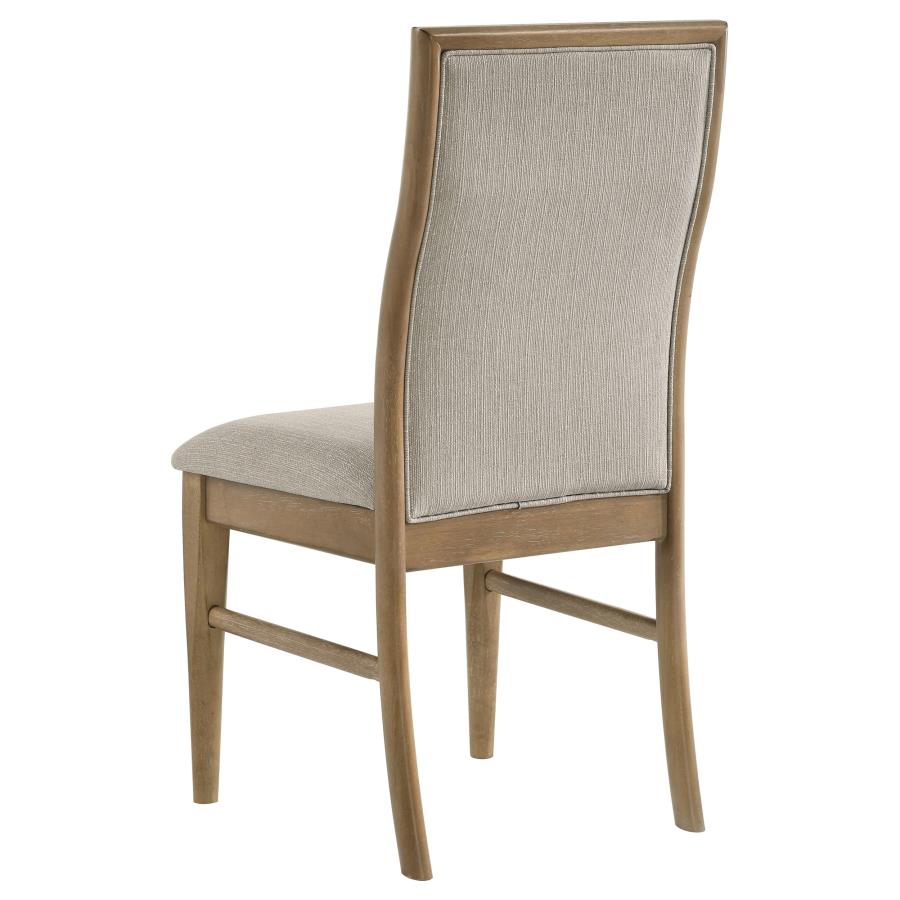 Adina 9-Piece Extension Dining Set Distressed Light Brown