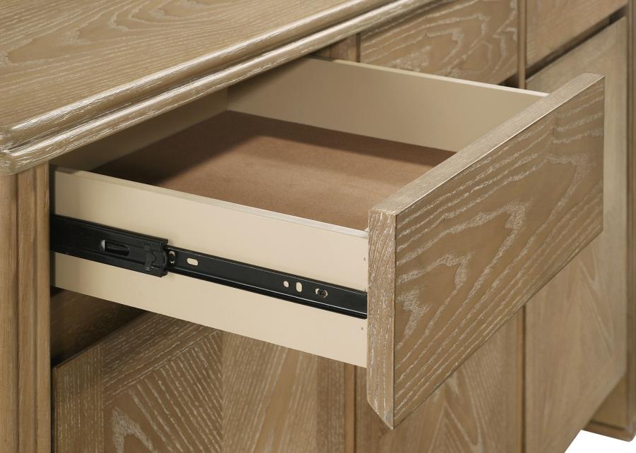 Adina 3-Door 59-Inch Sideboard Server Distressed Light Brown