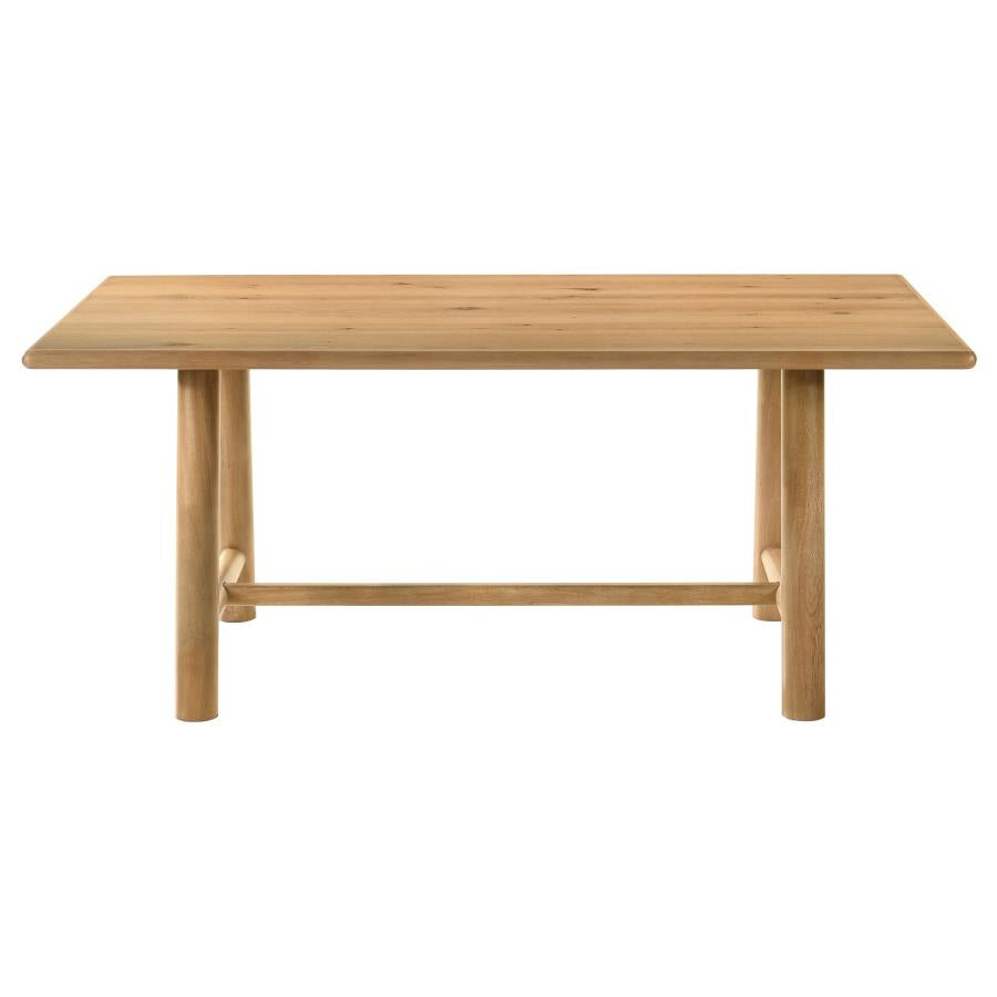 Duncan 7-Piece Rectangular Wood Dining Table Set Washed Oak