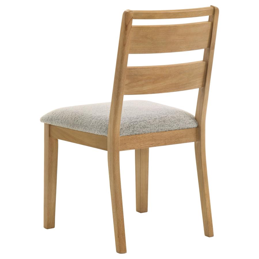 Duncan Ladder Back Dining Side Chair Washed Oak (Set Of 2)