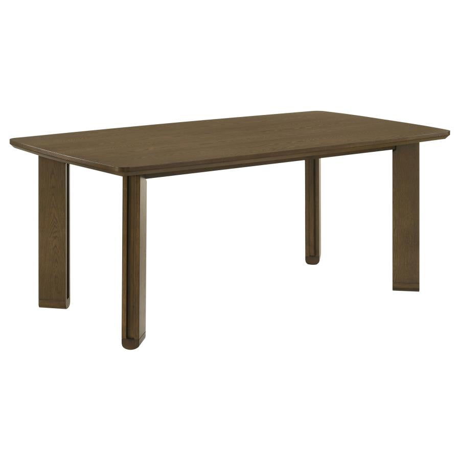 Ottowa 7-Piece Rectangular Wood Dining Room Table Set Brown