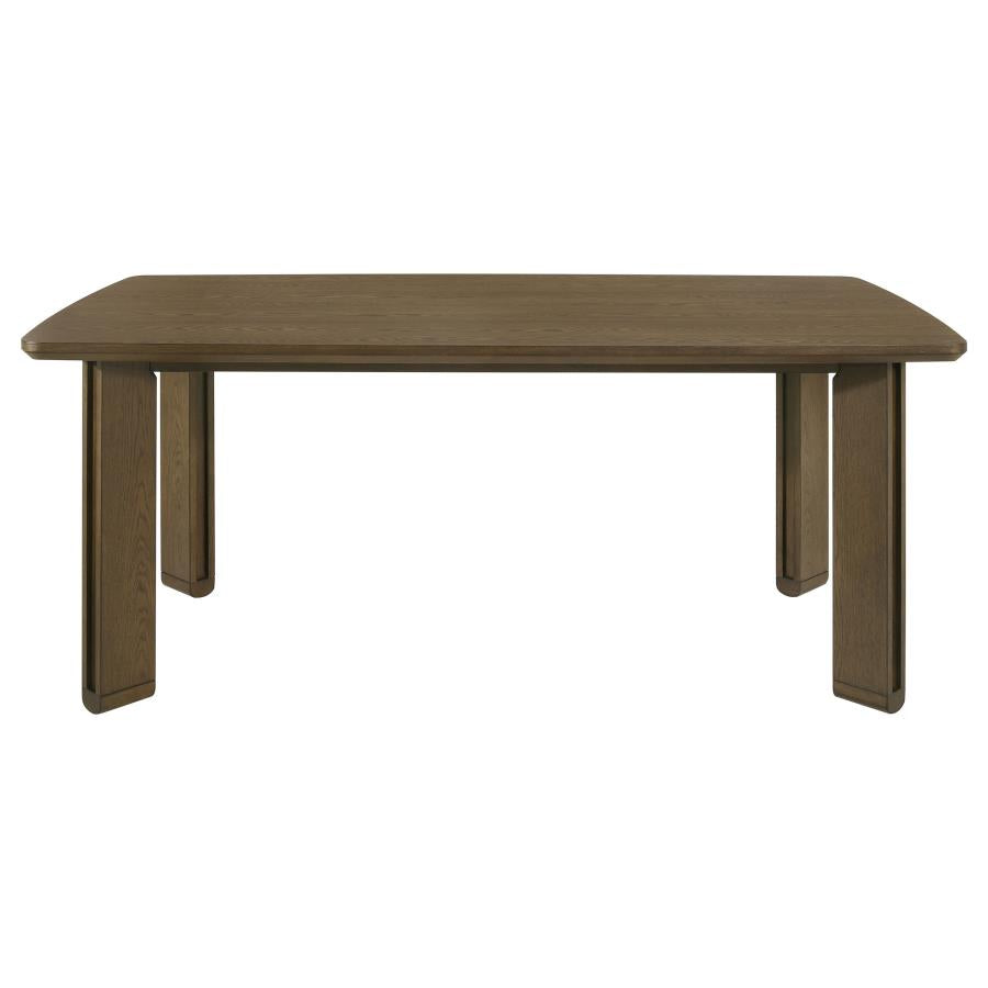 Ottowa 7-Piece Rectangular Wood Dining Room Table Set Brown