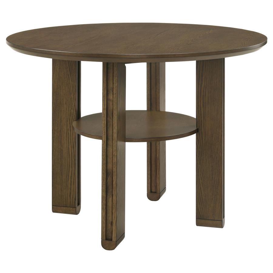 Ottowa 5-Piece Round Counter Height Dining Room Set Brown