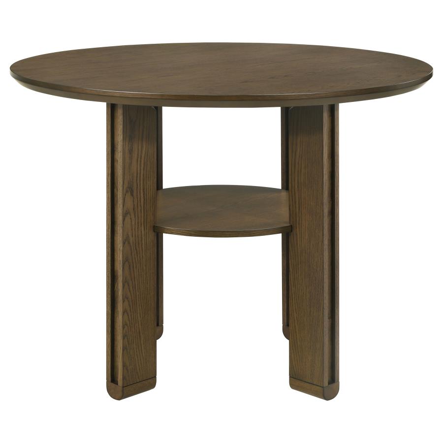 Ottowa 5-Piece Round Counter Height Dining Room Set Brown
