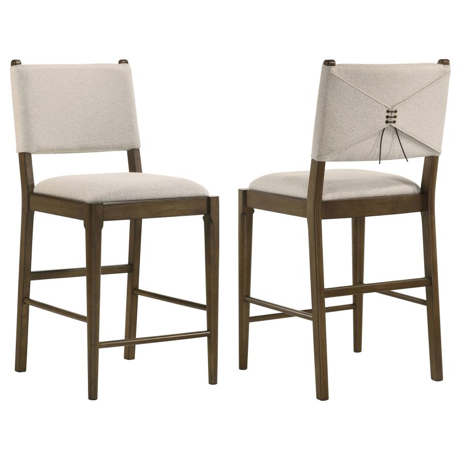 Ottowa Upholstered Counter Side Chair Brown (Set Of 2)