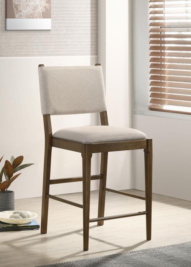 Ottowa Upholstered Counter Side Chair Brown (Set Of 2)