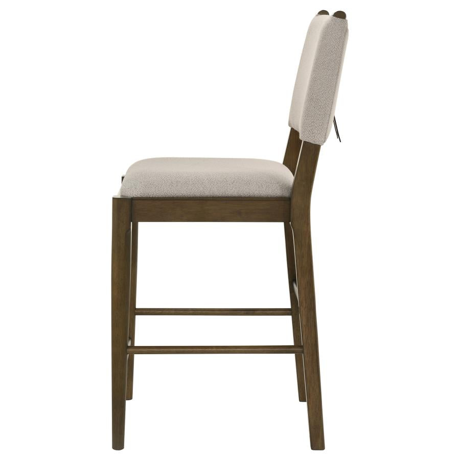 Ottowa Upholstered Counter Side Chair Brown (Set Of 2)