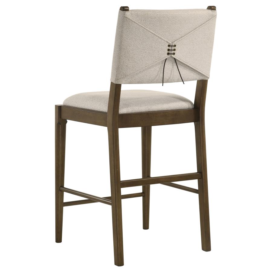 Ottowa Upholstered Counter Side Chair Brown (Set Of 2)