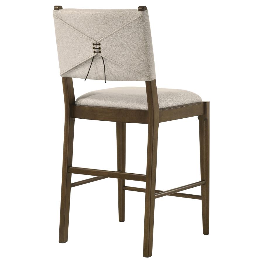 Ottowa Upholstered Counter Side Chair Brown (Set Of 2)