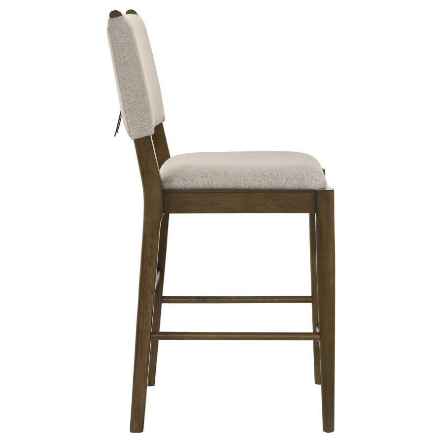 Ottowa Upholstered Counter Side Chair Brown (Set Of 2)