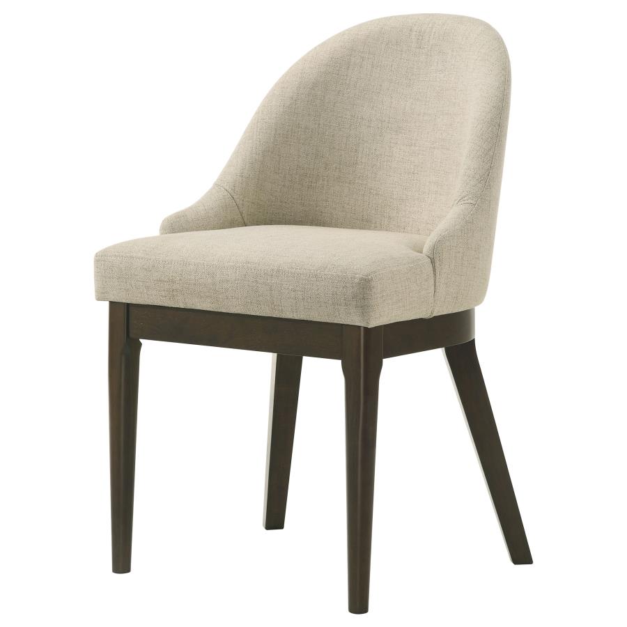 Reseda Upholstered Dining Side Chair Beige (Set Of 2)