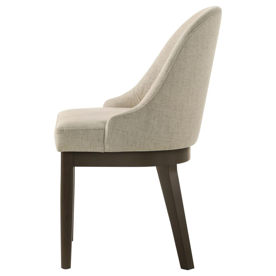 Reseda Upholstered Dining Side Chair Beige (Set Of 2)