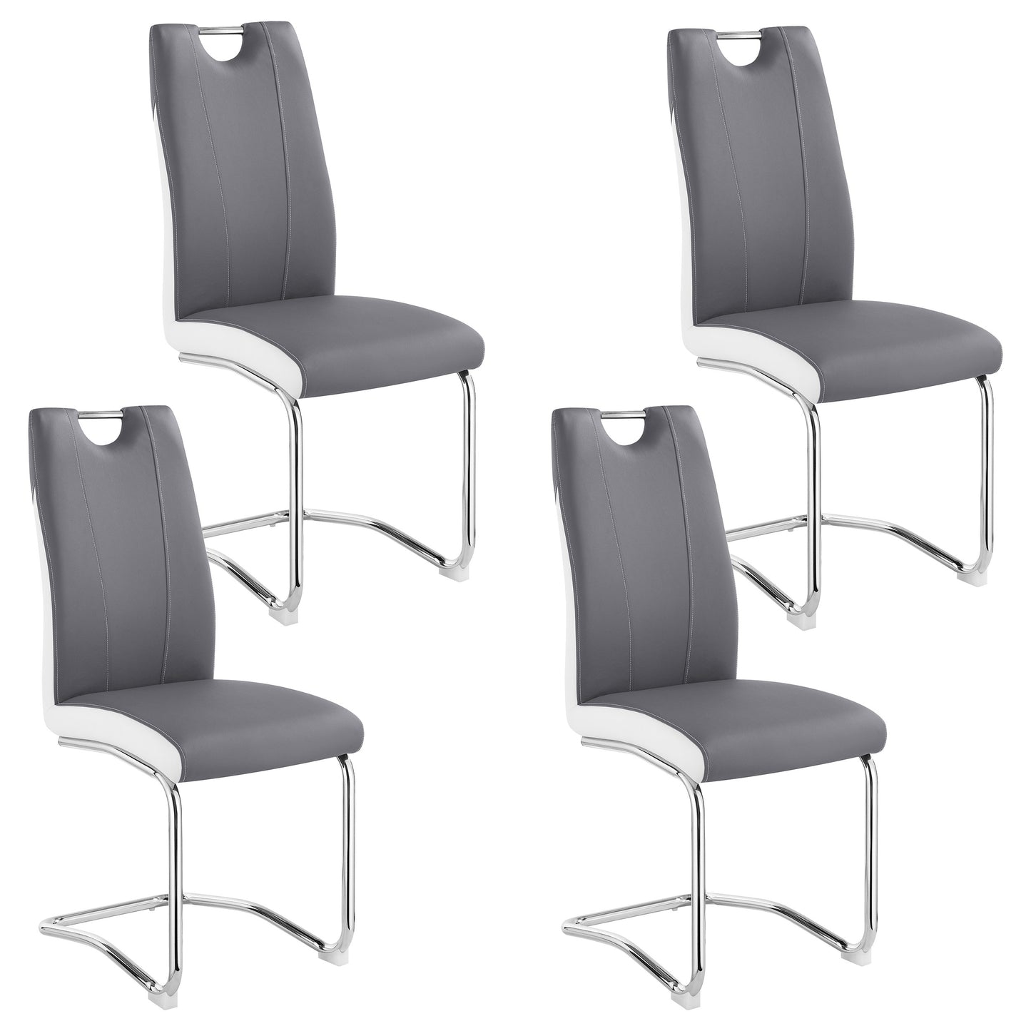 Brooklyn Upholstered Dining Side Chair Grey (Set of 4)