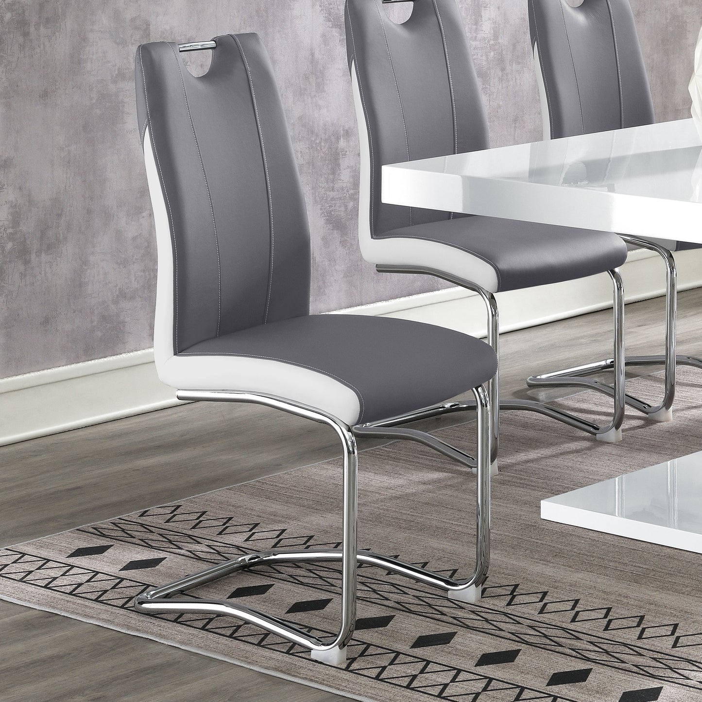 Brooklyn Upholstered Dining Side Chair Grey (Set of 4)