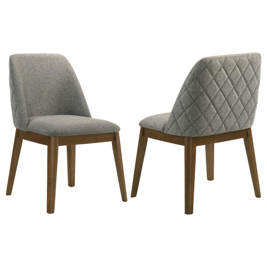 Franklin Upholstered Dining Side Chair Grey (Set Of 2)