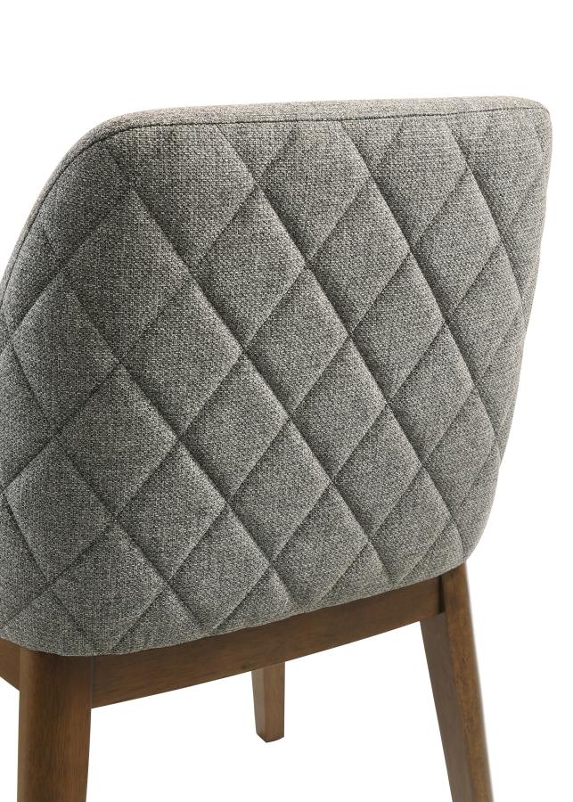 Franklin Upholstered Dining Side Chair Grey (Set Of 2)