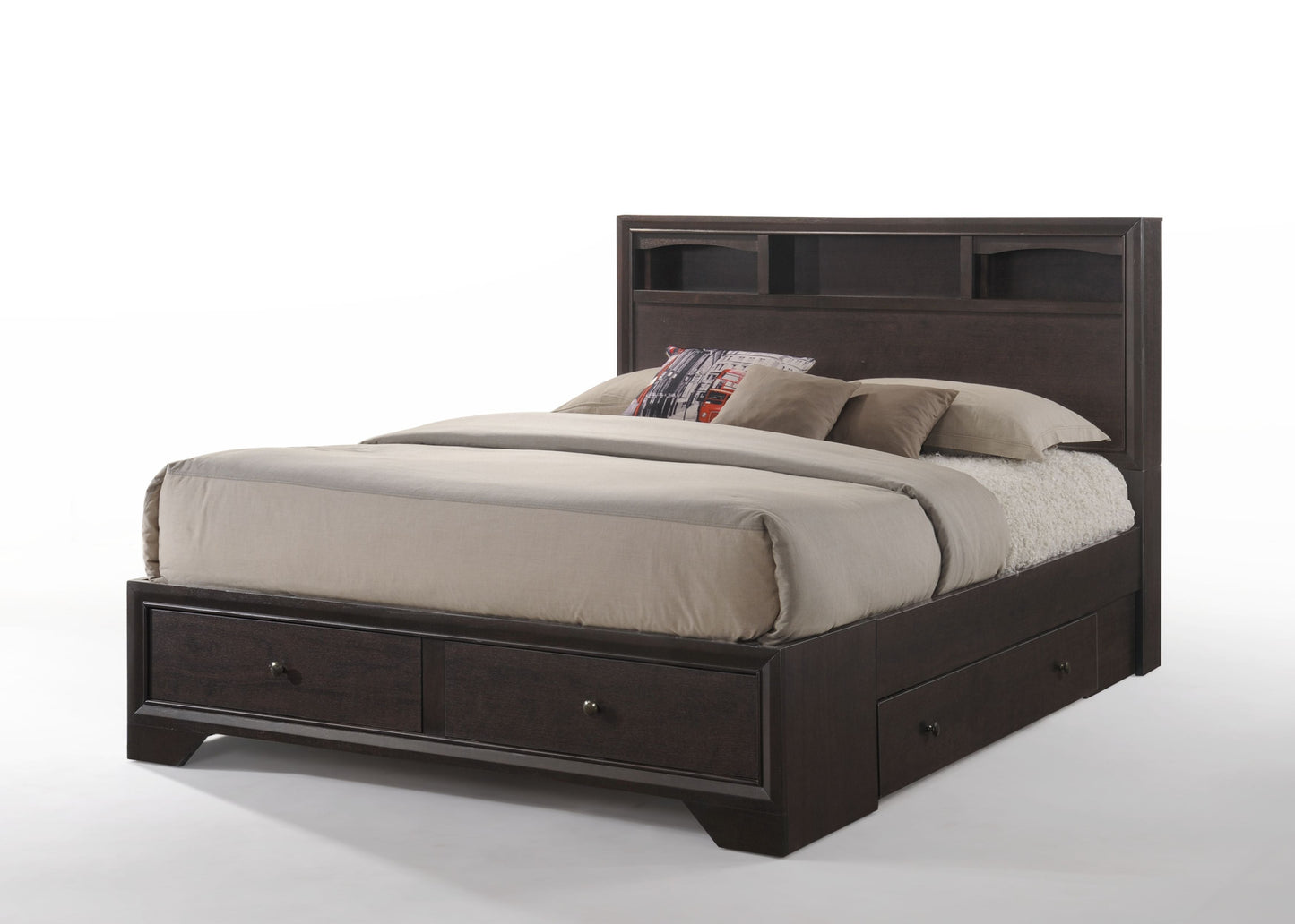 Madison II Espresso Eastern King Bed - ATL FURNITURE