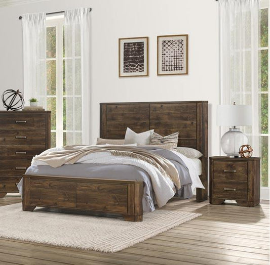 Homelegance - Jocelyn 3 Piece Queen Bedroom Set In Rustic Brown - 1509-1-3Set - ATL FURNITURE