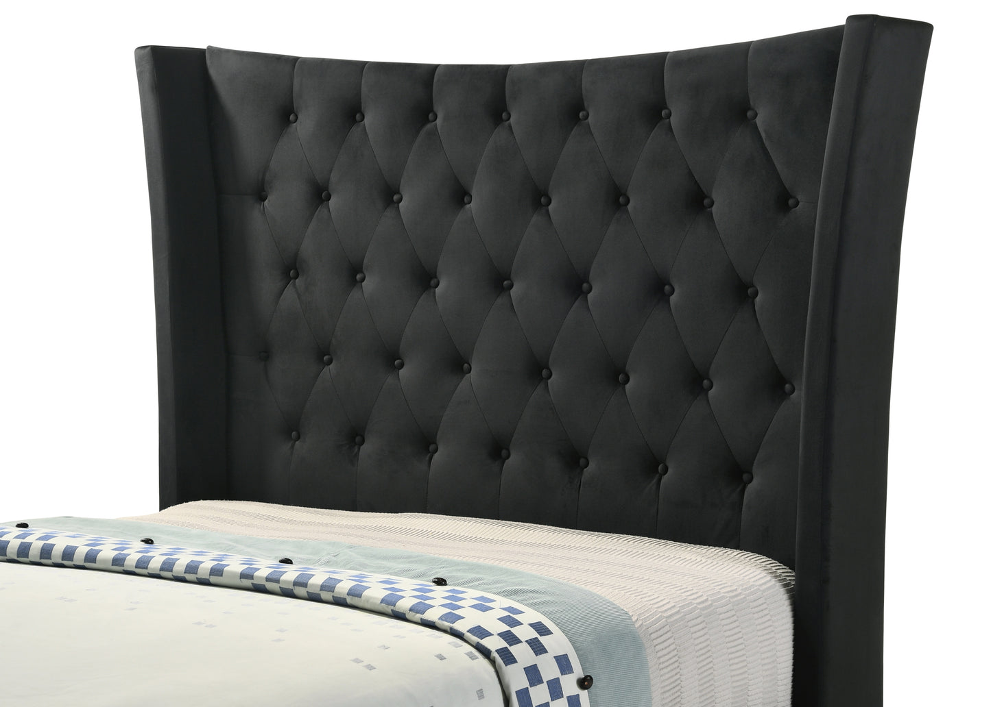 Emerald King Bed Black