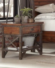 Homelegance - Holverson Brown Milk Crate 3 Piece Eastern King Sleigh Bedroom Set - 1715K-1Ek-3 - ATL FURNITURE