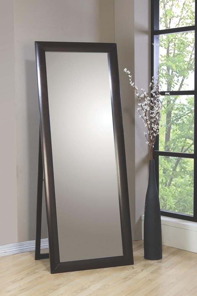 Phoenix Floor Mirror Deep Cappuccino - ATL FURNITURE