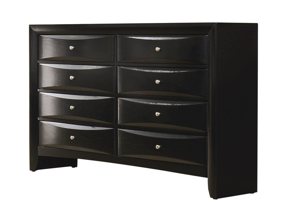 Briana 8-drawer Dresser Black