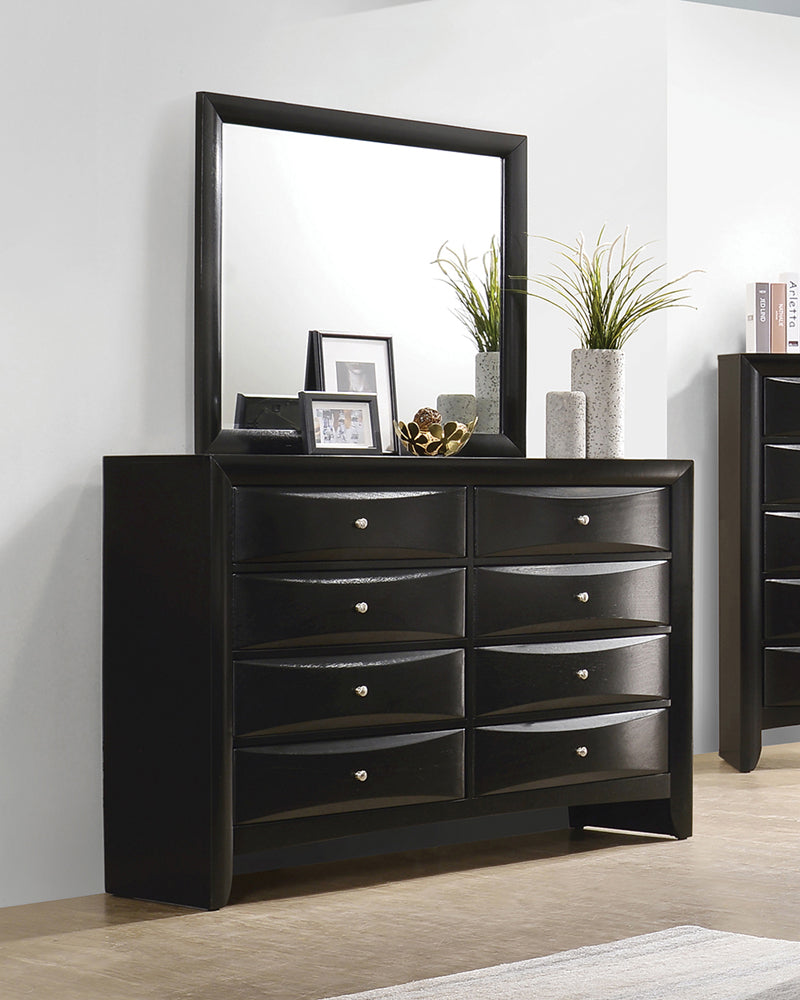 Briana 8-drawer Dresser Black