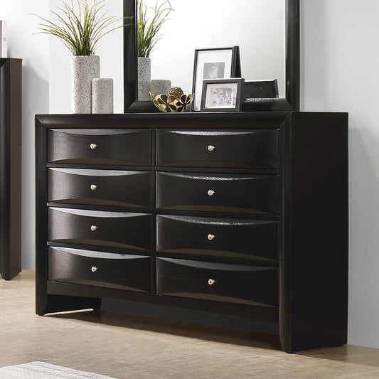 Briana 8-drawer Dresser Black