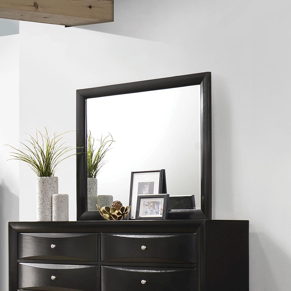 Briana Black Dresser Mirror - ATL FURNITURE