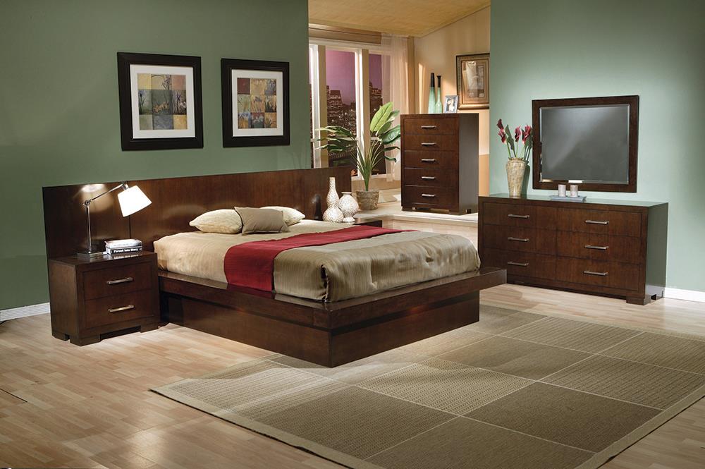 Jessica Dark Cappuccino King Four-Piece Bedroom Set - ATL FURNITURE