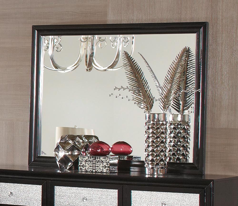 Barzini Black Dresser Mirror - ATL FURNITURE