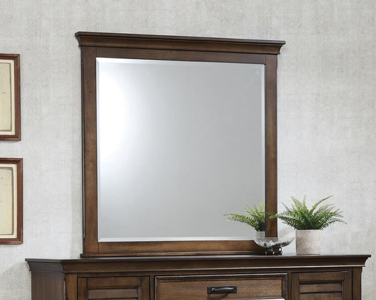 Franco Burnished Oak Dresser Mirror - ATL FURNITURE